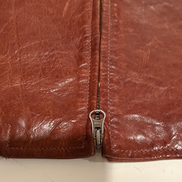 Banana Republic Men's Rich Brown Leather Jacket - Picture 6 of 16